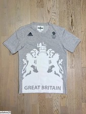 Adidas x Stella McCartney Men’s Grey Olympic Team GB T-shirt - Size S
