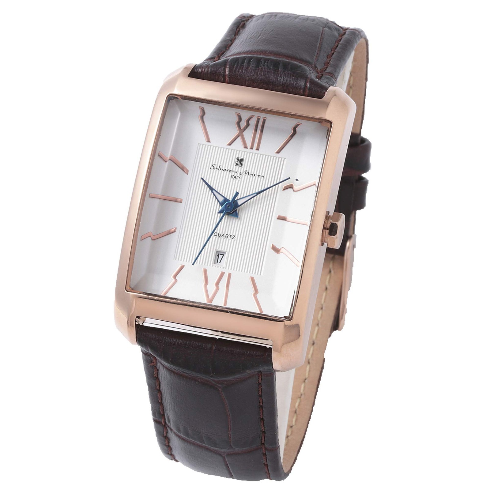 Stainless Salvatore Men's Steel SM21101-PGWH Cut Glass Watch Marra - VintageWatches.PK Stainless Salvatore Men's Steel SM21101-PGWH Cut Glass Watch Marra - vintagewatches.pk