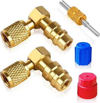 #ad FANOVO 90° R12 to R134a Adapter High amp; Low Pressure Conversion... $22.26
