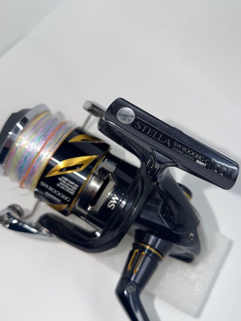 Shimano Stell8000HG Spin Reel, Used, Excellent Condition, P/E Line Removed - Image 12