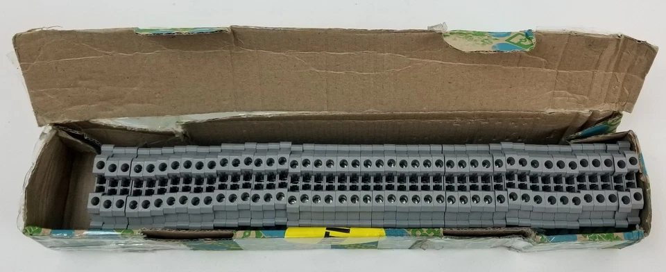 45 Phoenix Contact 3044102 Terminal Block Feed Through 2 Position Gray 26-10 AWG - Image 4 of 4