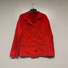 Women's Avenue Jeans Red Utility Jacket Plus Size 22 Jean jacket