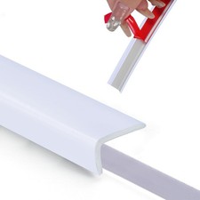 Yefanxi Peel and Stick Vinyl Corner Trim, 20FT L-Shape Tile Outside White