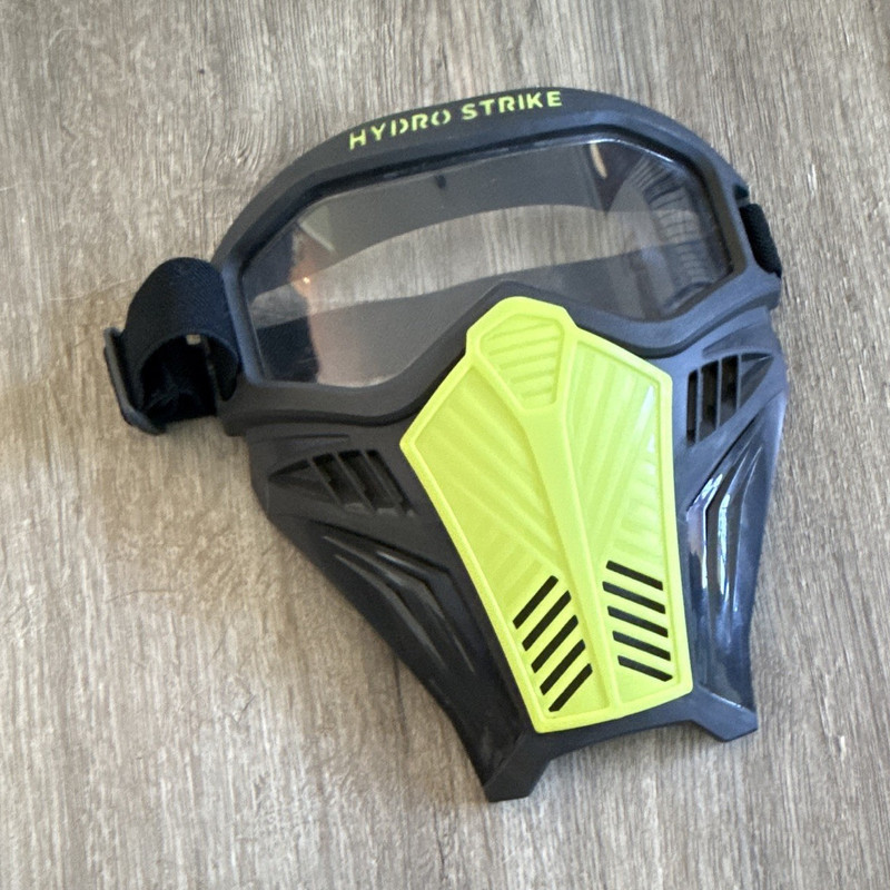 Hydro Strike Paintball Protective Goggles & Face Mask, Black/Green