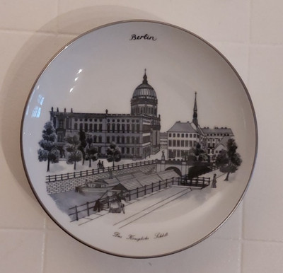 KPM Berlin Porzellan Wandteller Berlin Königliches Schloss Ø 12,7 cm