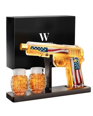 Gifts for Men Dad, Whiskey Decanter Set with 2 Glasses, Ideas for Father,