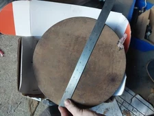 Huge Vintage Natural Canvas Micarta 11.5" Dia. 5in Tall Westinghouse Norplex 