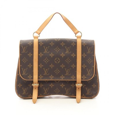 Louis Vuitton Malle Sac Ad Monogram Rucksack Brown Leather Canvas M51158