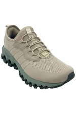 K-Swiss Women's Tubes Slip-On Athletic Sneaker Oatmeal/Forest Green