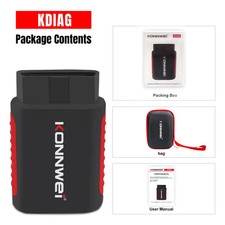 KONNWEi Car OBD2 Scanner Bluetooth Connection APP Control EPB/DPF/OiL/...