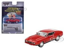 FORD MUSTANG MACH 1 RED JAMES BOND "DIAMONDS ARE FOREVER" 1/64 MINI GT MGT00905