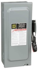 H361 - Square D Heavy Duty Fusible Safety Switch 30 Amp 600 Volt 3 Pole NEMA 1