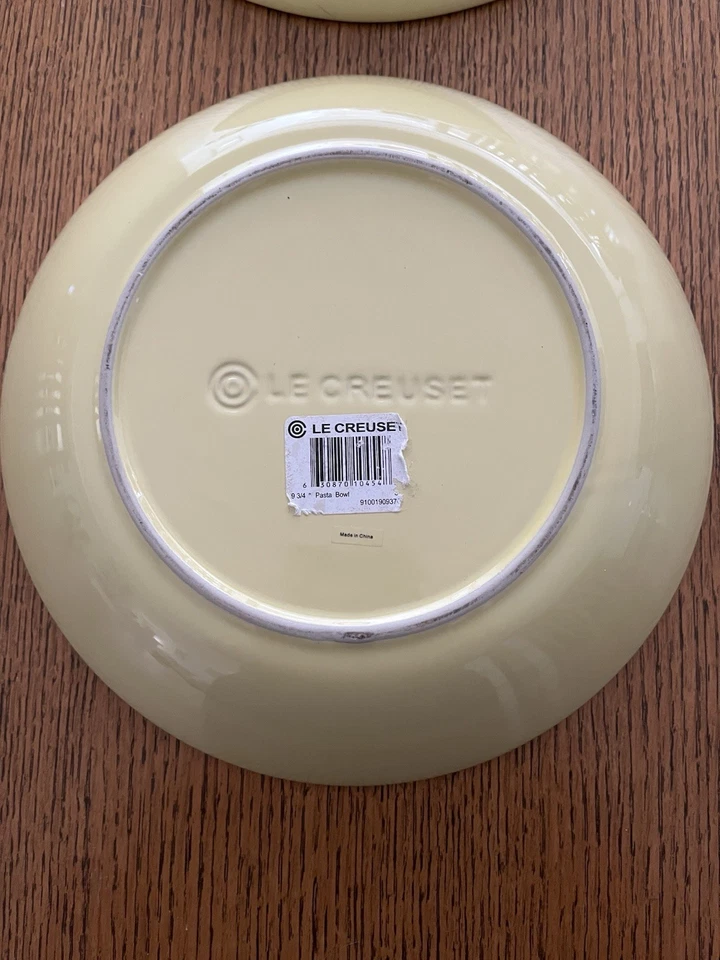 2件套Le Creuset意大利面/服务碗24厘米/9.75色第戎/黄色/长袍 — 第 3/4 张图片