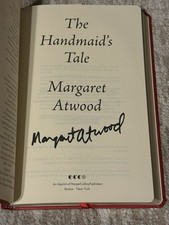 MARGARET ATWOOD SIGNED HANDMAIDS TALE BOOK - LEGENDARY AUTHOR AUTOGRAPHED!