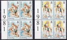 Gibraltar 1981 Europa Volkstum kompletny zestaw (4x) czysty