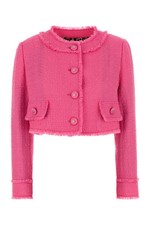 DOLCE & GABBANA Fuchsia Tweed Blazer New & Authentic
