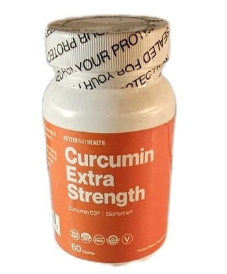 Better Way Health  - Curcumin Extra Strength - Curcumin C3 ; Bioperine  Exp:1/29