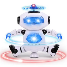 Dancing Robot Toy for Kids Electronic Walking Dancing Robot Toy with Music 360