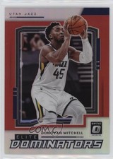 2021 Panini Donruss Optic Elite Dominators Red Prizm 3/99 Donovan Mitchell 14t3