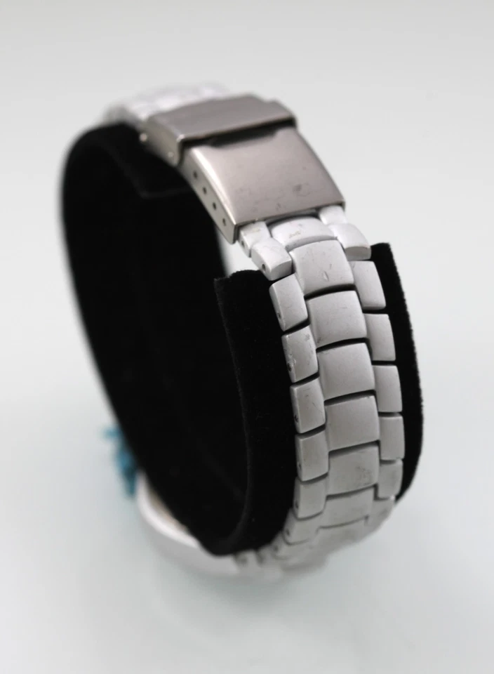 Relic Wet Orologio Donna Argento Alluminio Batteria 50m Acqua Resist Bianco Data - Immagine 3 di 4