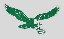 HUGE 15-inch Green Chenille Philadelphia Eagl...