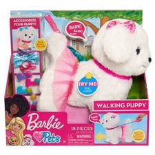 Walking Puppy Plush Toy 10pc Interactive Pet Playset with Leash