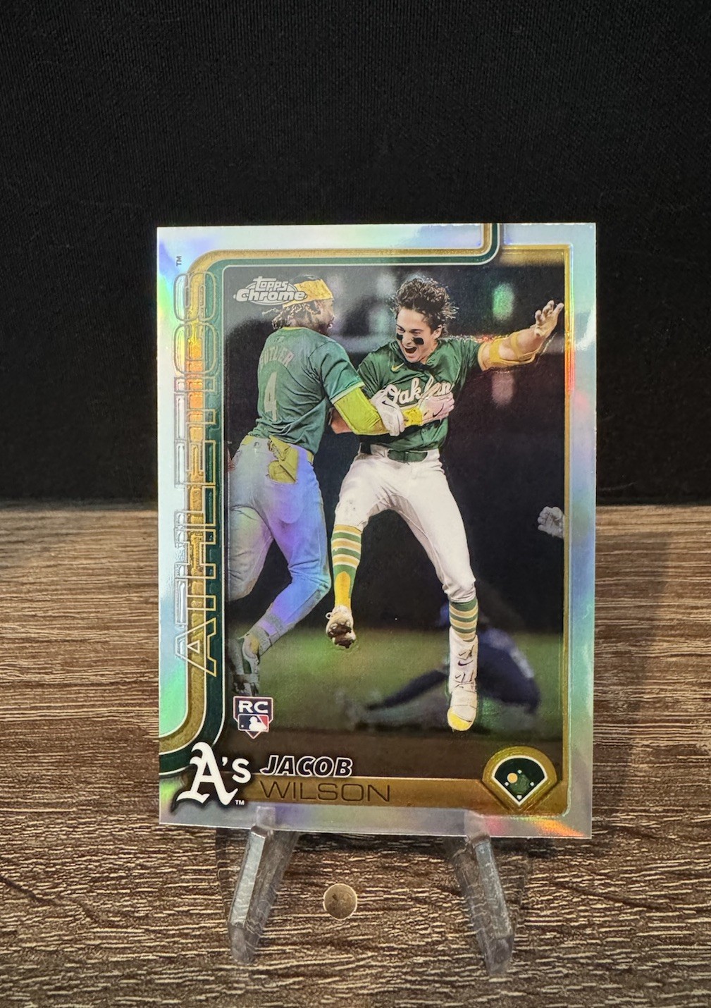 2025 Topps Chrome #96 Jacob Wilson Image Variation SP Rookie RC Athletics