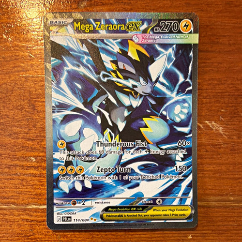 Pokemon TCG Mega Zeraora EX 114/084 Pitch Black, Special Illustration Rare