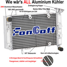 Radiatore alluminio per Suzuki LTZ400 DVX400 KFX400 2003-2008 2004 05 2006 2007