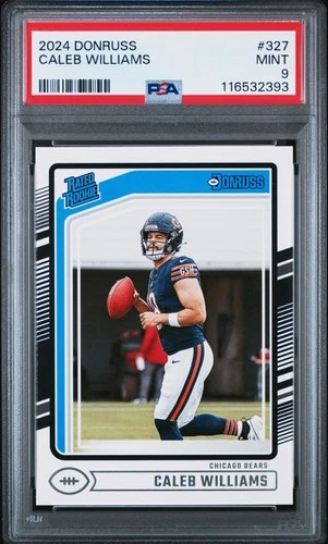 2024 PANINI DONRUSS #327 CALEB WILLIAMS ROOKIE RC PSA 9