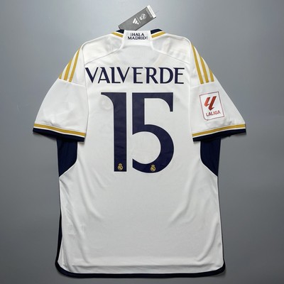 REAL MADRID ADIDAS 2023/2024 FOOTBALL HOME JERSEY #15 VALVERDE