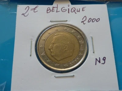 2 EURO BELGIQUE 2000 - Ref. N 9 - Livrée sous étui H B ( 2 photos ) - Photo 1/2