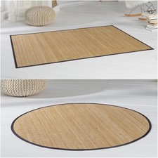 Bambusteppich HIGHQ Bambusmatte Rutschfest Teppich Läufer Bambus Vorleger Indoor