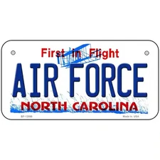 Air Force North Carolina State Novelty Metal License Plate