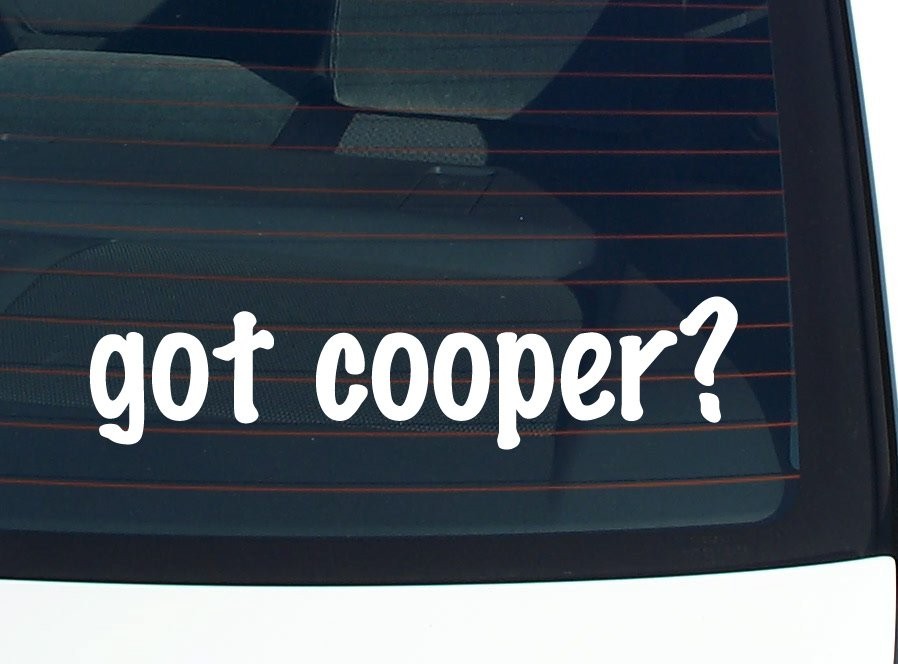 Got Cooper Funny Last Name Car Decal Bumper Sticker Vinyl Window Pride