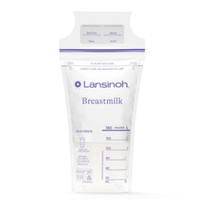 Lansinoh Breastmilk Storage Bags, 200 Count Value Pack, Baby Essentials, Fast