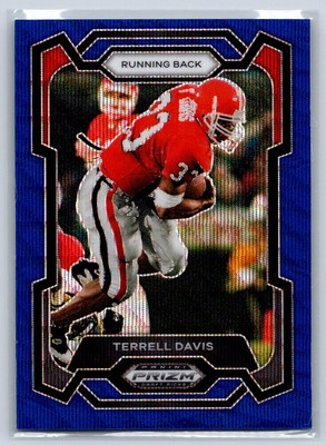 2024 Panini Prizm Draft Picks #39 Terrell Davis Blue Wave #/249