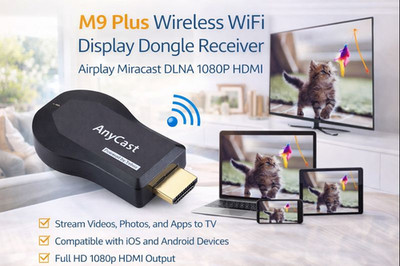 M9 Plus Wireless WiFi Display Dongle Empfänger Airplay Miracast DLNA 1080P HDMI.