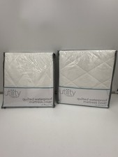 2 PackUtility By Tadpoles Quilted Waterproof Mattress Cover For Crib 52  x28  x  9