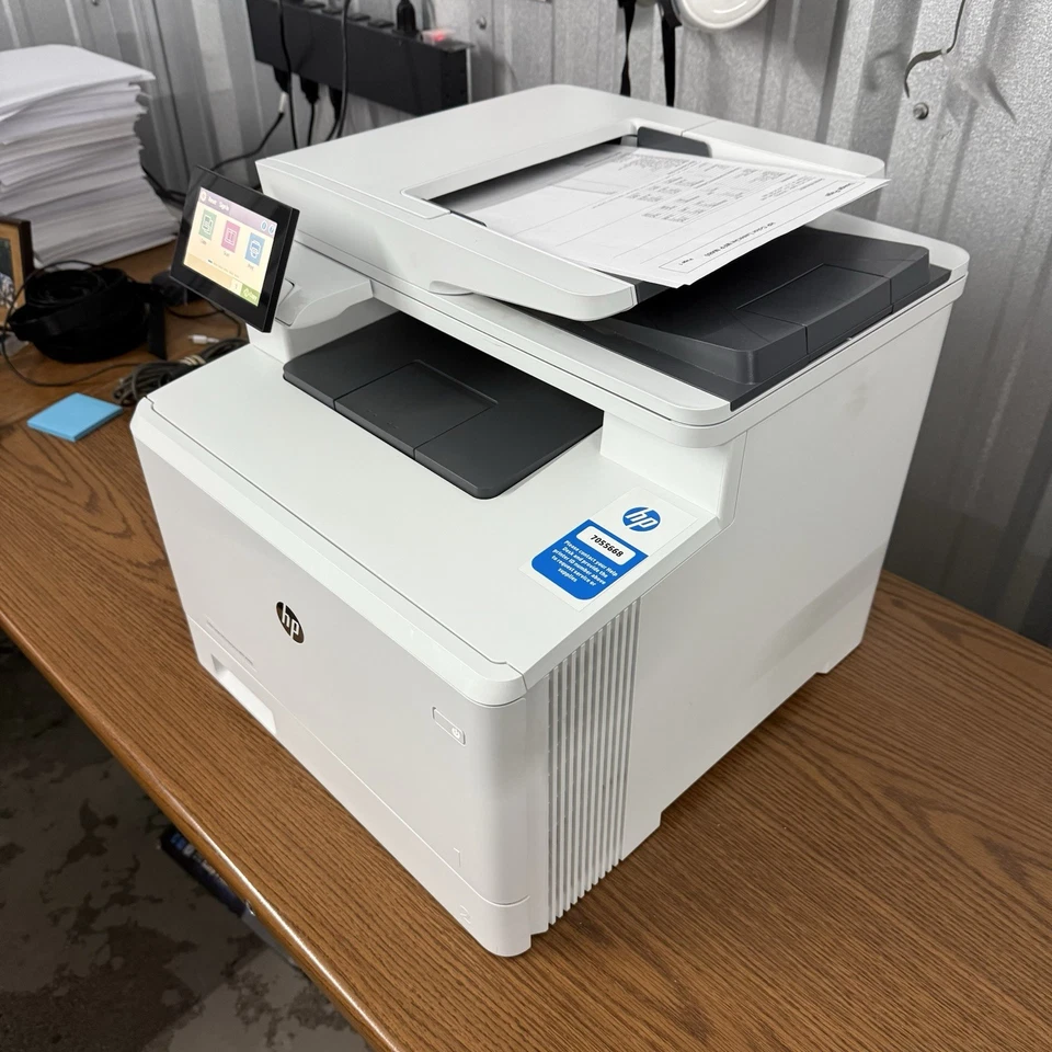 HP Color LaserJet Enterprise M480f Multifunction Duplex Printer w/Toner - Image 3 of 4