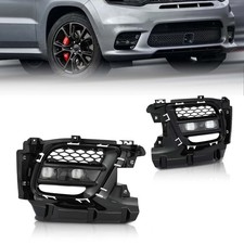 Lh Rh Led Fog Light Lamps W Covers Bezel For Jeep Grand Cherokee 2017-2022