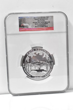 2013 5 Oz Fine Silver 25c White Mountain From Mint Sealed Coll. Ngc Ms 69 Dpl
