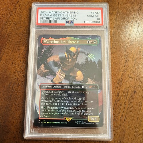 2024 Magic the Gathering Wolverine Secret Lair Foil PSA 10 Trading Card Game