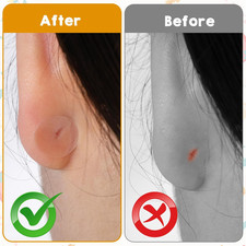 600Pcs Earring Support Patches, Clear Ear Lobe Support Patches, Invisible Ear...