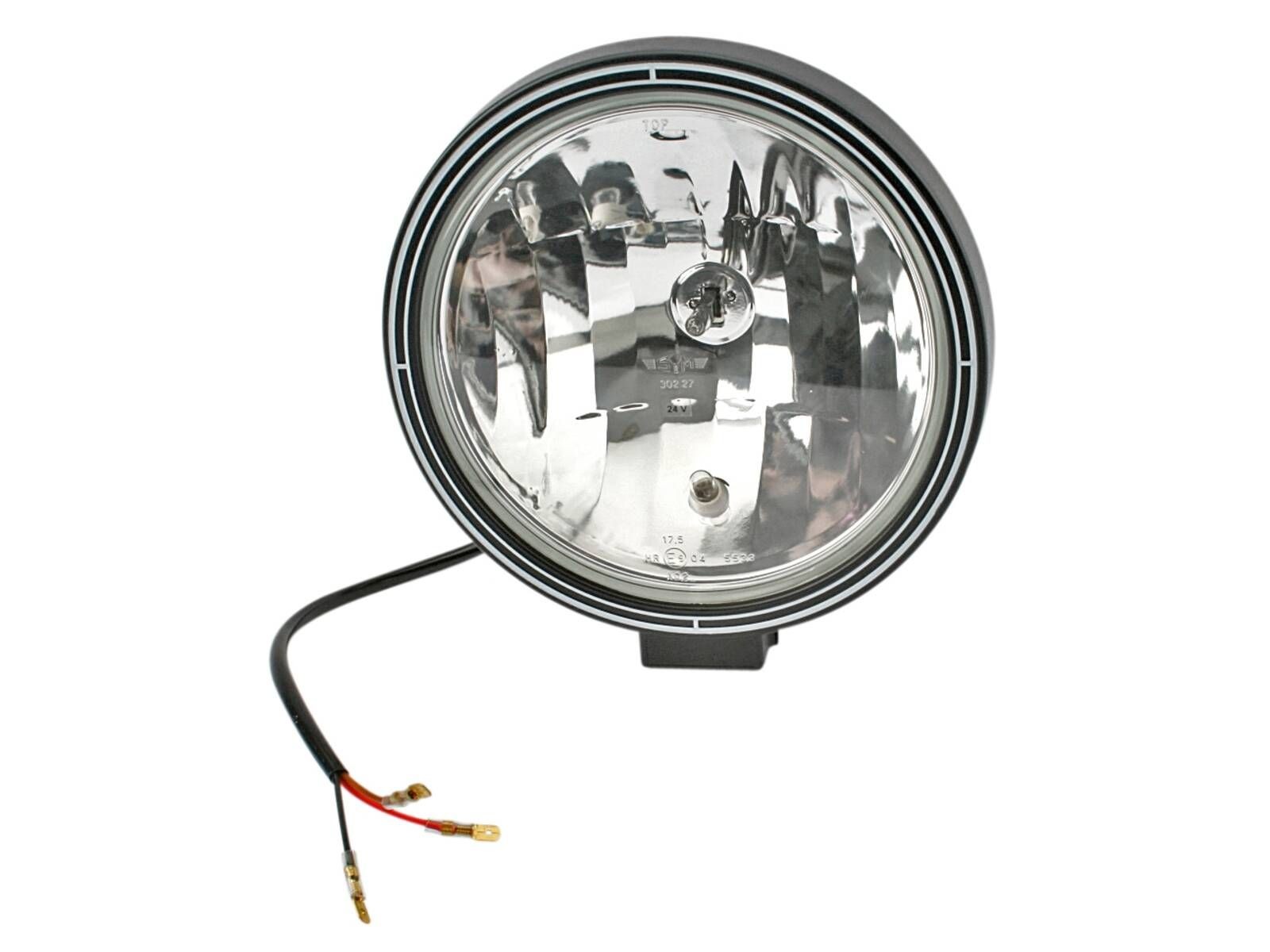 Phare longue-portée de 220 mm DT Spare Parts 5.81222 en verre renforcé pour véhicule lourd