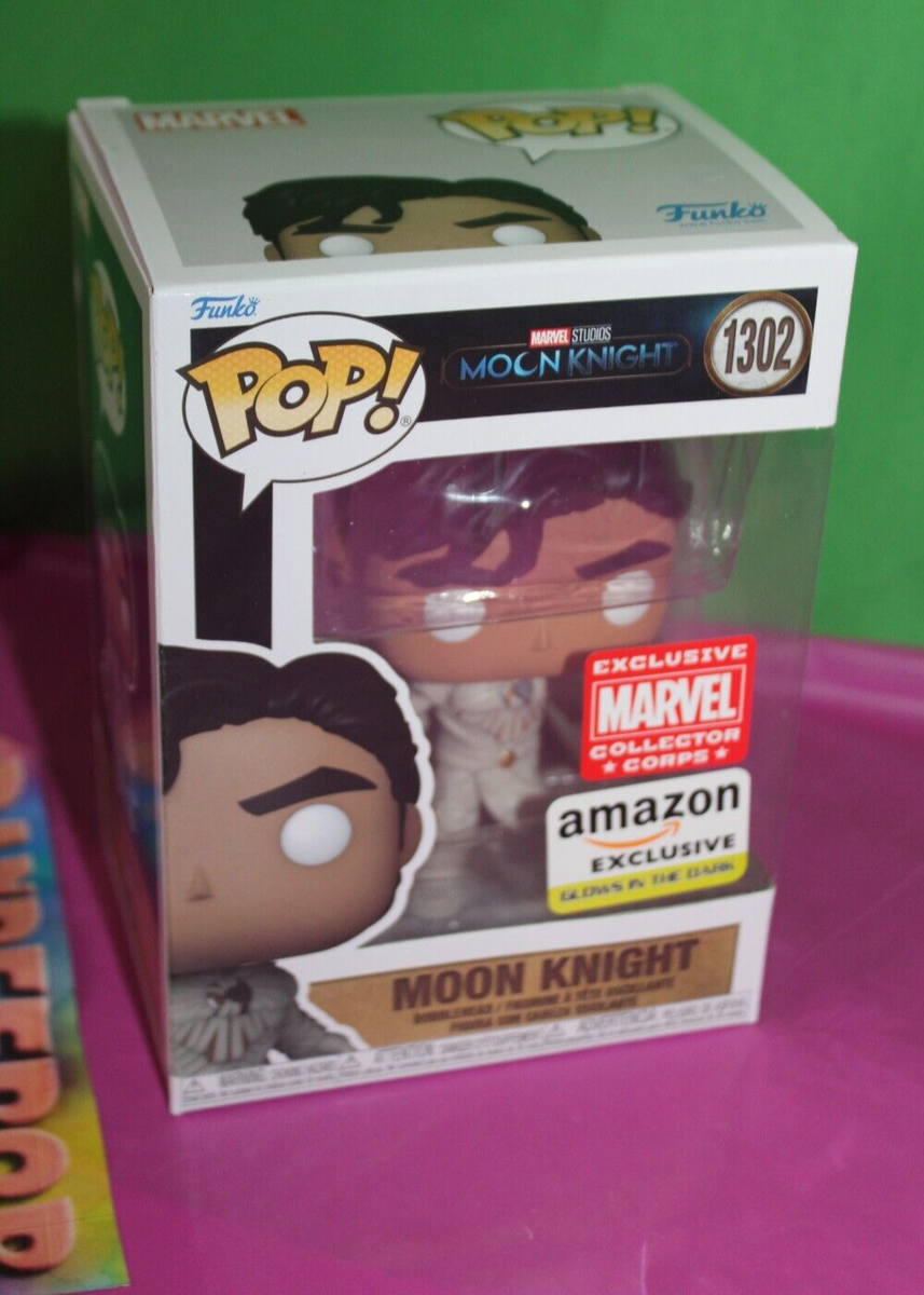 Funko Pop Marvel Collector Corps Amazon Exclusive GITD Moon Knight