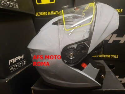CASCO MODULARE RAPTOR MPH MOTO SCOOTER OMOLOGATO DOPPIA VISIERA GRIGIO M |  eBay