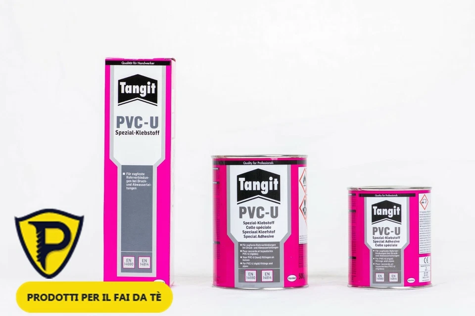 Colla Adesivo TANGIT PVC-U per Tubi Raccordi Ripara Sigilla Mastice 125 250 500g - Immagine 4 di 4