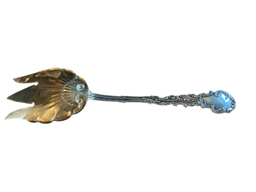 Lunt Eloquence 925 Sterling Silver 1953 Floral Pierced Serving Spoon 95g - Picture 6 of 8