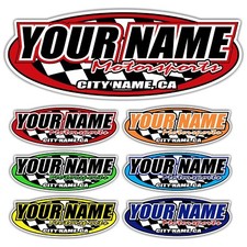 Custom Your Name Motorsports Decals Trailer Truck Mx Atv Race Car Go Kart Sprint